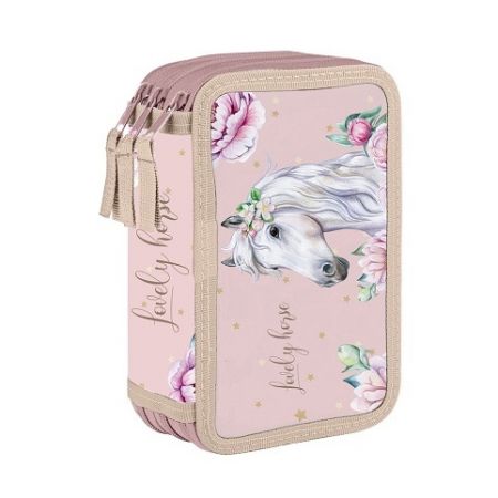 Penál 3 p. prázdný kůň romantic