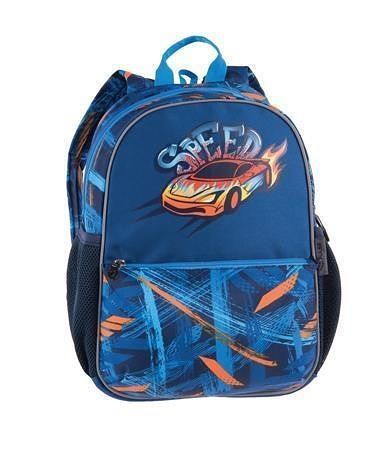 Batoh "Junior Blue Speed", modrá - oranžová, PULSE 122020