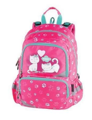 Batoh "Anatomic Miu Mrrr", zelená - růžová, anatomický, PULSE 122118