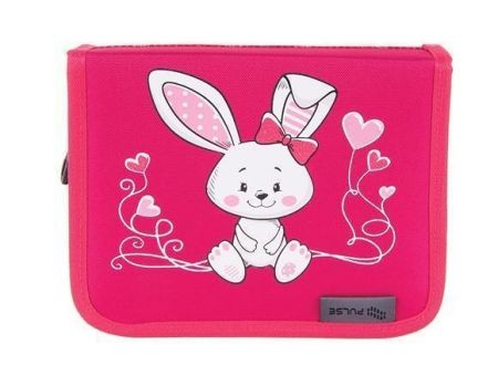 Penál "Pink Rabbit", růžová, 2 klopy, PULSE 122128