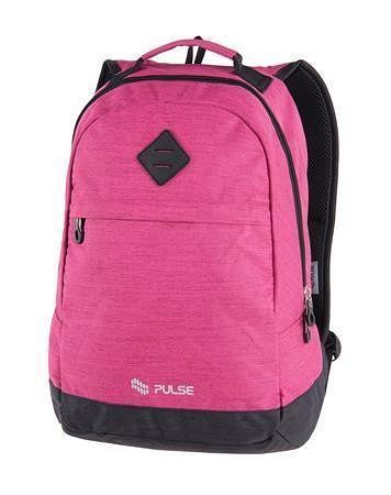 Backpack, with laptop compartment, PULSE "Solo Pink Dimmension", pink patterned