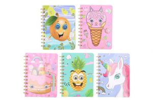 Notes spirála s očima linkovaný 13x18cm, 70 stran MIX