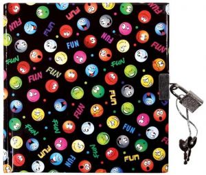 Deník se zámkem s motivem Fun