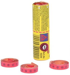 Kapsle "100" papírové proužky 1200ran