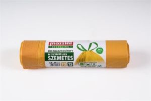 Pytle na odpadky, recyklovatelné, zatahovací, 64 x 70 cm, 70 l, 15 ks, MAZZINI 104155