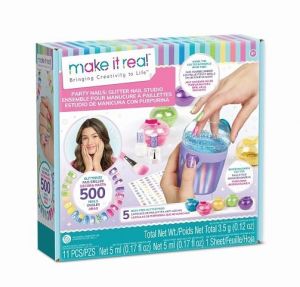 Třpytivé party nehty