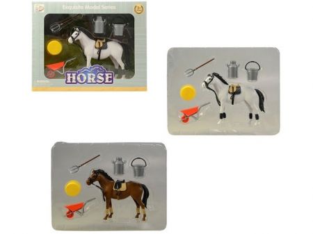Kůň s příslušenstvím, 29 x 23 x 6 cm