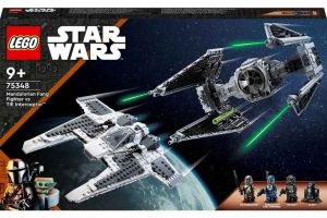LEGO 75348 Mandalorianská stíhačka třídy Fang proti TIE Interceptoru