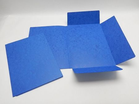 Mapa prešpánová tříklopá A4 TM. MODRÁ, 1ks, (134.01)