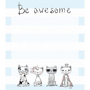 SN-8 Samolepící papírky 7x8cm 100 listů kočky