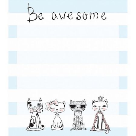 SN-8 Samolepící papírky 7x8cm 100 listů kočky