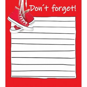 SN-5 Samolepící papírky 7x8cm 100 listů tenisky