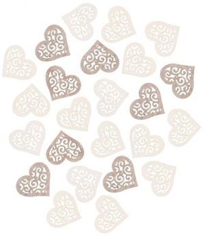 Srdíčko dřevěné 2 cm, 24 ks
