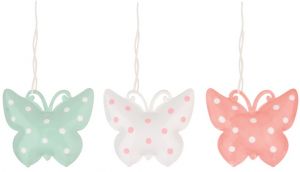 Motýl kovový na zavěšení 5 cm 6 ks v krabičce