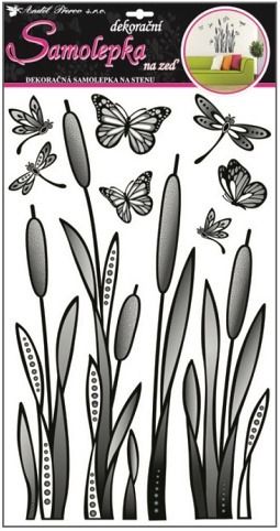 Samolepky na zeď rákosí 50x32cm