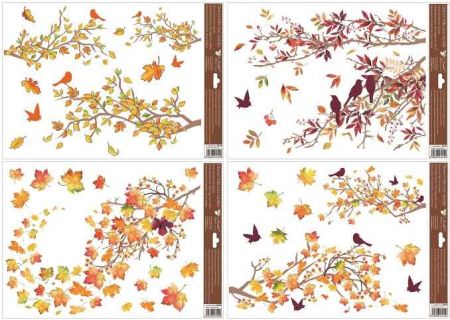 Okenní fólie 30 x 42 cm, podzimní větve