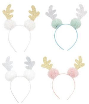 Čelenka sobí parohy třpytivá