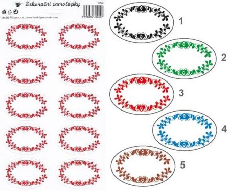 Samolepky na kořenky 25x14cm