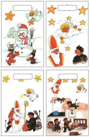 Taška igelitová mikulášské motivy 32x20x8cm