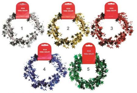 Řetěz s drátkem 5 barev 270 cm