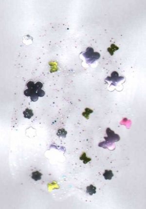 Glitrové lepidlo s konfetami 30ml, MOTÝLCI