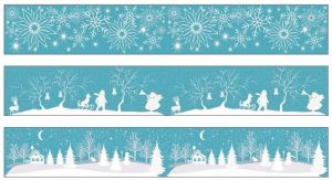 Samolepka zimní na cívce 7,6 x 200 cm