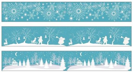 Samolepka zimní na cívce 7,6 x 200 cm