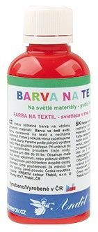 Barva na textil, na světlé materiály 50g 3. ČERVENÁ