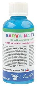 Barva na textil, na světlé materiály 50g 6. SVĚTLE MODRÁ