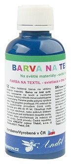 Barva na textil, na světlé materiály 50g 7. TMAVĚ MODRÁ