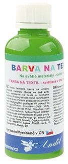 Barva na textil, na světlé materiály 50g 8. SVĚTLE ZELENÁ