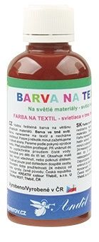 Barva na textil, na světlé materiály 50g 11. TMAVĚ HNĚDÁ