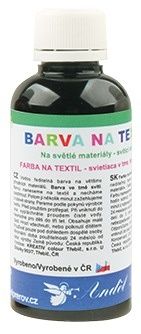 Barva na textil, na světlé materiály 50g 12. ČERNÁ