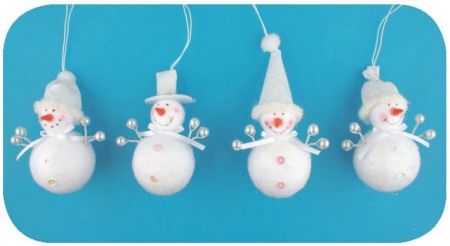 Sněhulák na zavěšení 10 cm
