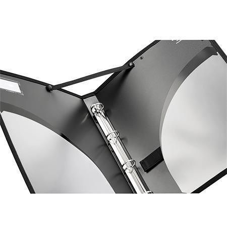 Desky na noty "Vocalyz Adagio", černá, 4 kapsy, se 4 kroužky, 25 mm, A4, PP, VIQUEL