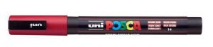 Akrylový popisovač "Posca PC-3M", tmavě červená, 0,9-1,3 mm, UNI 2UPC3MSP