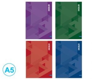 Kniha záznamová A5 čtvereček 96l Unicolor mix