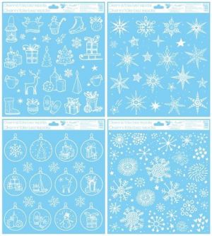 Okenní fólie s glitrem 30x33,5 cm