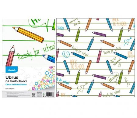 Ubrus na školní lavici PASTELKY LUMA