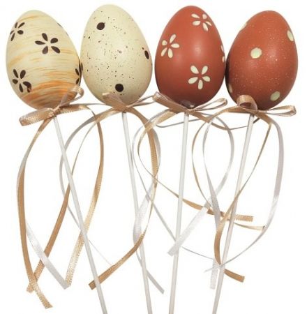 Vajíčko plastové zápich 6 cm + špejle