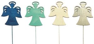 Anděl dřevěný 8 cm + drátek