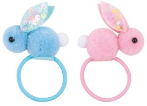 Gumičky do vlasů 5,5 cm se zajíčkem 2 ks