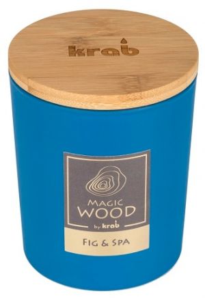 Svíčka MAGIC WOOD s dřevěným knotem - FIG & SPA 300g