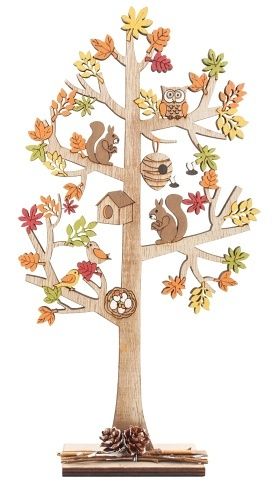 Strom dřevěný podzimní 30 cm