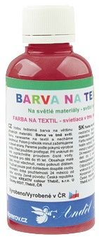Barva na textil, na světlé materiály 50g 20. VÍNOVÁ