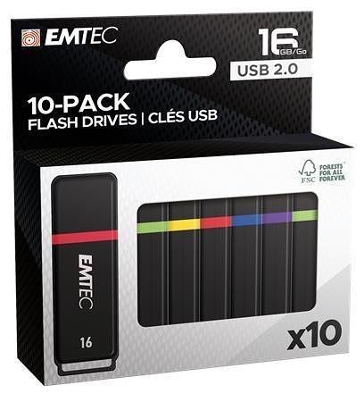 Pendrive "K100 Mini Box", 16 GB, USB 2.0, 10 ks, EMTEC ECMMD16GK102P10