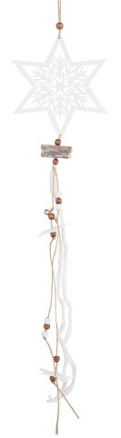 Dřevěná kometa na zavěšení 75 cm