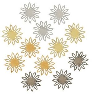 Kytičky dřevěné 4 cm, 12 ks v sáčku