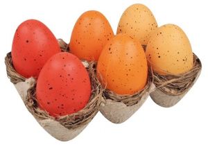 Vajíčka v hnízdě na platu 6 cm