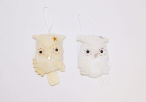 Sovička plyšová na zavěšení 9 cm